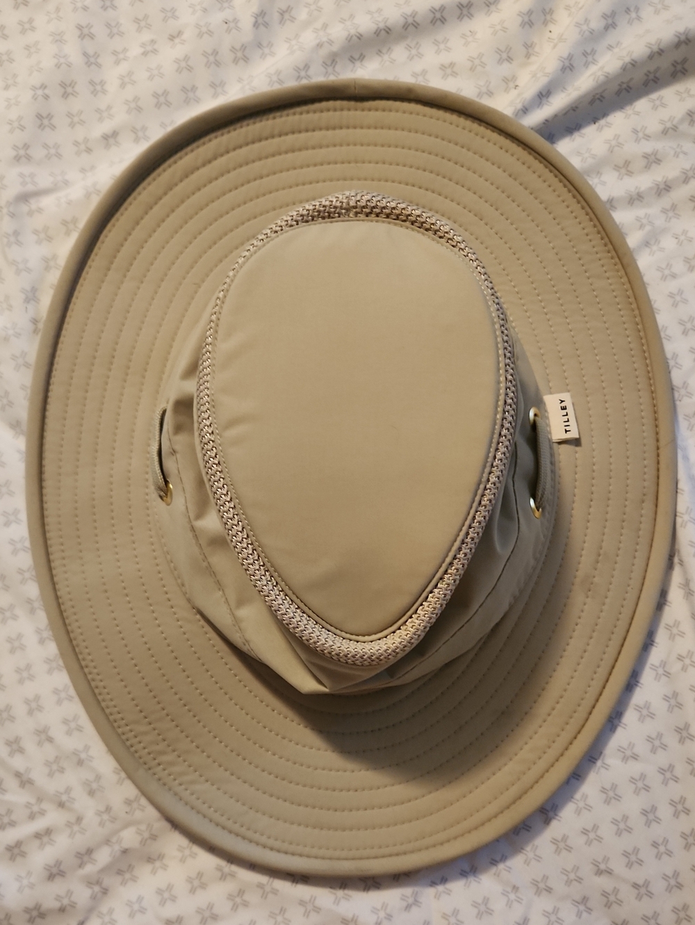 Khaki Tilley Hat.